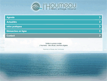 Tablet Screenshot of mairie-lhoumeau.fr